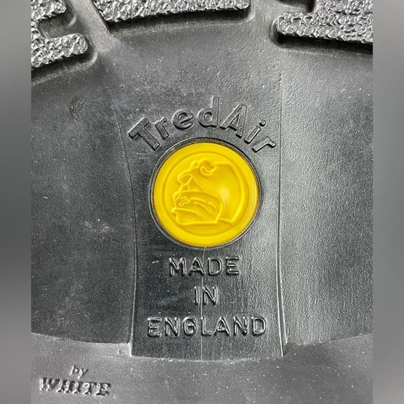 Tred Air Leather Flames Low Shoes Men’s Sz 8 Lace Up Black TredAir England - Picture 13 of 16